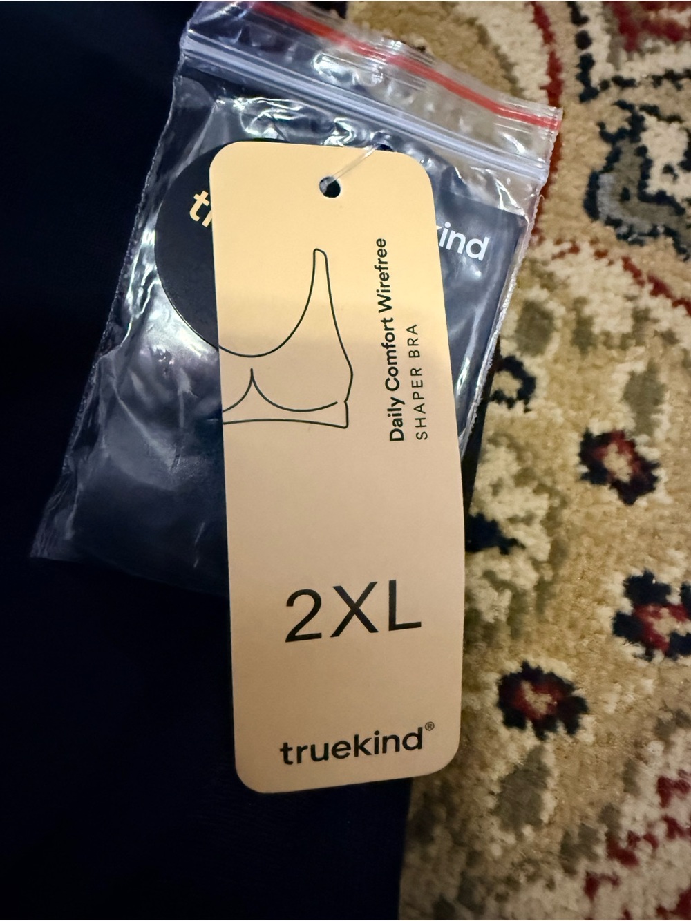 NWT 2XL Truekind daily comfort wire free shaper bra - Picture 5 of 7